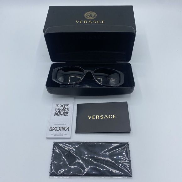 Other - Versace VE4361 Biggie Sunglasses Medusa Head Unisex Black Brand New W Case Boxed